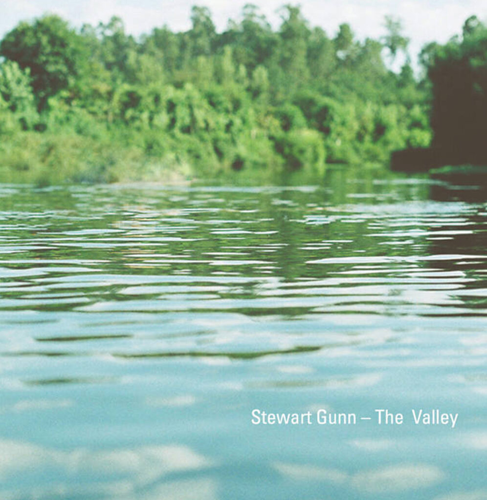 A photo of an album cover. The album is called "The Valley" by Stewart Gunn